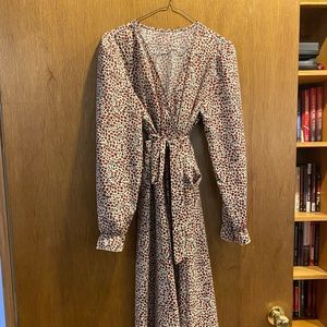 SHEIN long wrap style dress